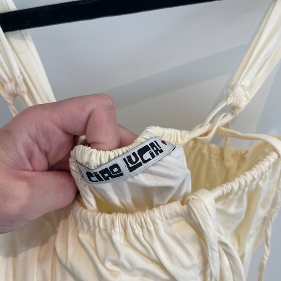 CIAO LUCIA TUTTI DRESS CREAM SIZE MEDIUM - Picture 10 of 11